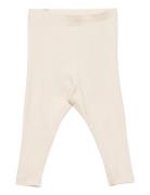 Rib Leggings Bottoms Leggings Cream Wheat