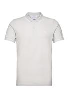 Tipping Slim Polo Tops Polos Short-sleeved Grey Calvin Klein Jeans