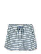 Jersey Shorts Kalle Bottoms Shorts Blue Wheat