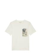 T-Shirts Short Sleeve Tops T-Kortærmet Skjorte Cream Marc O'Polo