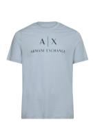 T-Shirt Tops T-Kortærmet Skjorte Blue Armani Exchange