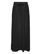 Onlmette Life Hw Long Skirt Wvn Lang Nederdel Black ONLY