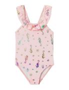 Nmfzamar Swimsuit Badedragt Badetøj Pink Name It