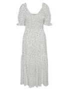 Yasmira Ss Long Dress S. Knælang Kjole White YAS