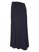 Mlalison Jrs A-Line Midi Skirt Knælang Nederdel Navy Mamalicious