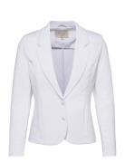 Fqnanni-Ja Blazers Single Breasted Blazers White FREE/QUENT