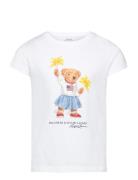 Polo Bear Cotton Jersey Tee Tops T-Kortærmet Skjorte White Ralph Laure...