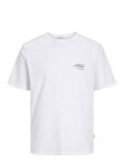 Jornoto Artsy Tee Ss Crew Neck Tops T-Kortærmet Skjorte White Jack & J...