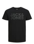 Jjecorp Logo Tee Ss O-Neck Noos Tops T-Kortærmet Skjorte Black Jack & ...