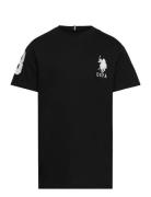 Player 3 Tshirt Tops T-Kortærmet Skjorte Black U.S. Polo Assn.