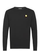 Mel Long Sleeve Gots Tops T-Langærmet Skjorte Black Double A By Wood W...