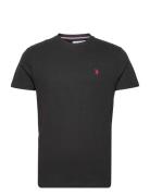 Uspa T-Shirt Arjun Men Tops T-Kortærmet Skjorte Black U.S. Polo Assn.