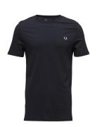 Ringer T-Shirt Tops T-Kortærmet Skjorte Blue Fred Perry