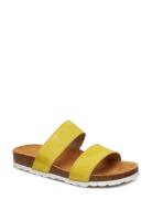 Biabetricia Twin Strap Flade Sandaler Yellow Bianco