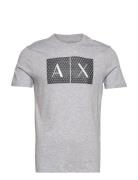 T-Shirt Tops T-Kortærmet Skjorte Grey Armani Exchange