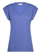 Kalise T-Shirt Tops T-shirts & Tops Short-sleeved Blue Kaffe