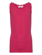 Rkbeatha Sl Strap Lace Top Tops T-shirts Sleeveless Pink Rosemunde Kid...