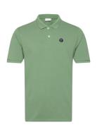 Rowan Basic Polo - Gots/Vegan Tops Polos Short-sleeved Green Knowledge...