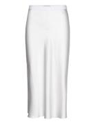 Hana Satin Skirt Designers Knee-length & Midi White Ahlvar Gallery