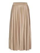 Vinitban Midi Skirt - Noos Knælang Nederdel Beige Vila