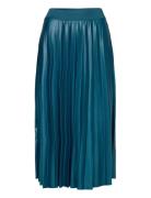 Vinitban Midi Skirt - Noos Knælang Nederdel Blue Vila