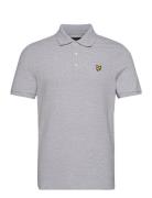 Plain Polo Shirt Tops Polos Short-sleeved Grey Lyle & Scott