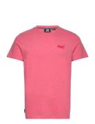 Essential Logo Emb Tee Tops T-Kortærmet Skjorte Pink Superdry