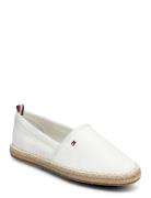 Basic Tommy Flat Espadrille Espadrillos Flade Sandal White Tommy Hilfi...