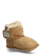 Sheepskin Bootee Shoes Baby Booties Beige En Fant