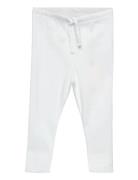 Rib Jersey Leggings W. String Bottoms Leggings White Copenhagen Colors