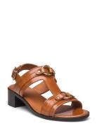 Sandals Sandal Med Hæl Brown Billi Bi