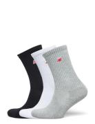 Nb Patch Logo Crew 3 Pairs Sport Socks Regular Socks Multi/patterned N...