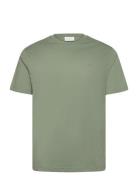 Reg Shield Ss T-Shirt Tops T-Kortærmet Skjorte Green GANT