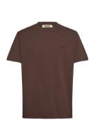 Wbbaine Base Tee Designers T-Kortærmet Skjorte Brown Woodbird