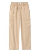 Nkfbella St Twi Cargo 8262-Bu Noos Bottoms Trousers Beige Name It