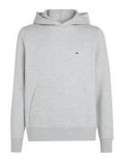 Flag Logo Hoody Tops Sweatshirts & Hoodies Hoodies Grey Tommy Hilfiger