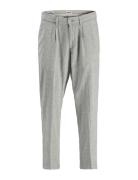 Jpstbill Jjcairo Tapered Linen Ble Jnr Bottoms Trousers Grey Jack & J ...