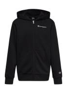 Hooded Full Zip Sweatshirt Sport Sweatshirts & Hoodies Hoodies Black C...