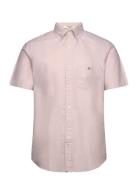 Reg Classic Oxford Ss Shirt Tops Shirts Short-sleeved Pink GANT