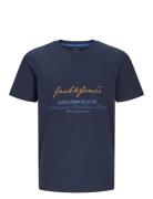 Jjgreat B2S Logo Tee Ss Ln Jnr Tops T-Kortærmet Skjorte Navy Jack & J ...