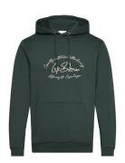 Camden Hoodie Tops Sweatshirts & Hoodies Hoodies Green Les Deux