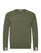 Mmgkyle Soft Knit Tops Knitwear Round Necks Khaki Green Mos Mosh Galle...