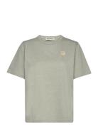 Erna Unikko Placement Tops T-shirts & Tops Short-sleeved Green Marimek...