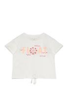 Printed Message T-Shirt Tops T-Kortærmet Skjorte White Mango