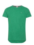 Tjm Slim Jaspe C Neck Tops T-Kortærmet Skjorte Green Tommy Jeans