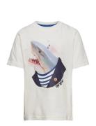 Tngerald S_S Tee Tops T-Kortærmet Skjorte White The New