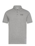 Polo Tops Polos Short-sleeved Grey EA7
