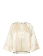 Sia - High Shine Blend Rd Tops Blouses Long-sleeved Beige Day Birger E...