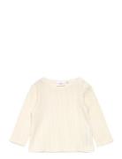 Tnsgiliad L_S Tee Tops T-shirts Long-sleeved T-Skjorte Cream The New
