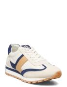 Dani Suede & Nylon Sneaker Low-top Sneakers Beige Lauren Ralph Lauren